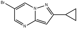6-溴-2-环丙基吡唑[1,5-A]嘧啶 结构式