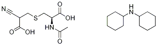 N-Acetyl-S-(2-cyanocarboxyethyl)-L-cysteine-d3 Bis(dicyclohexylaMine) Salt Structure