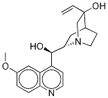 (-)-(3S)-3-Hydroxy Quinine-methoxy-D3 Structure