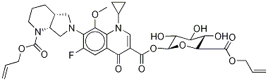 rac N-Allyloxycarbonyl cis-Moxifloxacin Acyl-β-D-glucuronide Allyl Ester