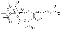 4-O-Acetyl Caffeic Acid Methyl Ester 3-O-(Tri-O-acetyl-β-D-glucuronic Acid Methyl Ester), , 结构式