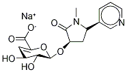 trans-3'-Hydroxy Cotinine-O-(4-deoxy-4,5-didehydro)-β-D-glucuronide SodiuM Salt Structure
