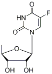 5'-DEOXYFLUOROURIDINE-13C,15N2 Structure