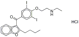 Desethyl Amiodarone-d4 Hydrochloride Structure