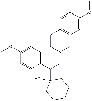 rac N-DesMethyl-N-(4-Methoxyphenethyl) Venlafaxine Structure