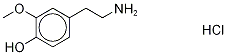 3-Methoxy-p-tyramine-d3 Hydrochloride 结构式