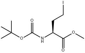(S)-2-(BOC-氨基)-4-碘丁酸甲酯 结构式