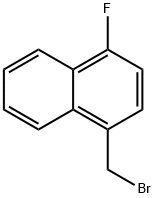 1-(ブロモメチル)-4-フルオロナフタレン 化学構造式
