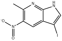 3-IODO-6-METHYL-5-NITRO-7-AZAINDOLE Structure