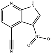 1H-Pyrrolo[2,3-b]pyridine-4-carbonitrile,  3-nitro- Structure