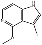 3-碘-4-甲氧基-5-氮杂吲哚, 1000341-25-2, 结构式
