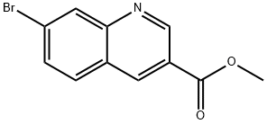 7-ブロモキノリン-3-カルボン酸メチル 化学構造式