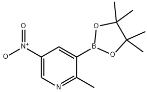 2-METHYL-5-NITRO-PYRIDINE-BORONIC ACID PINACOL ESTER Structure