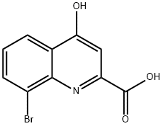 8-BroMo-4-hydroxyquinoline-2-carboxylic acid Structure