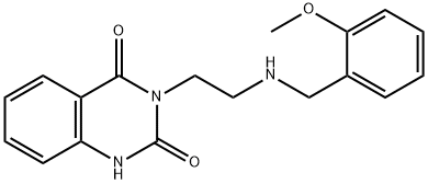 3-[2-[[(2-甲氧基苯基)甲基]氨基]乙基]-2,4(1H,3H)喹唑啉二酮, 1028307-48-3, 结构式