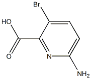 6-氨基-3-溴-2-吡啶羧酸 结构式
