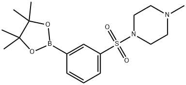 3-(4-Methylpiperazin-1-ylsulfonyl)phenylboronic acid pinacol ester Structure