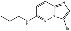 3-broMo-N-propyliMidazo[1,2-b]pyridazin-6-aMine Structure