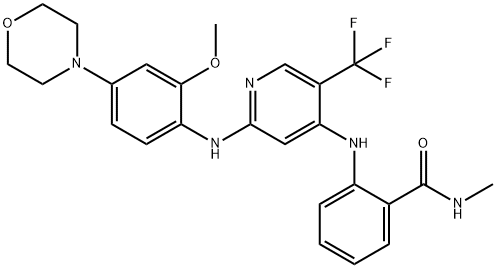 2-[[2-(2-メトキシ-4-モルホリン-4-イルフェニル)アミノ-5-(トリフルオロメチル)ピリジン-4-イル]アミノ]-N-メチルベンズアミド