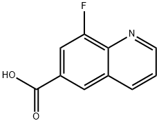8-fluoro-quinoline-6-carboxylic acid Structure