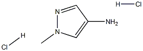 1-メチル-1H-ピラゾール-4-イルアミン二塩酸塩 化学構造式