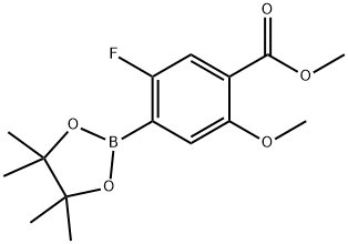 5-fluoro-2-Methoxy-4-(4,4,5,5-tetraMethyl-1,3,2-dioxaborolan-2-yl)benzoic acid Structure