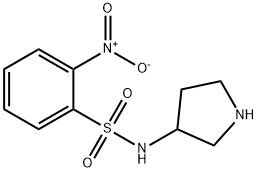 2-Nitro-N-(pyrrolidin-3-yl)benzenesulfonaMide Structure