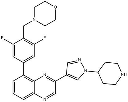 NVP-BSK805 dihydrochloride, 1092499-93-8, 结构式