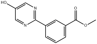 METHYL 3-(5-HYDROXYPYRIMIDIN-2-YL)BENZOATE, 1092568-87-0, 结构式