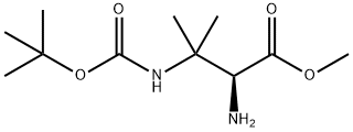 (S)-Methyl-2-aMino-3-(tert-butoxycarbonylaMino)-3-Methylbutanoate Structure