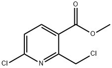 6-氯-2-(氯甲基)烟酸甲酯 结构式