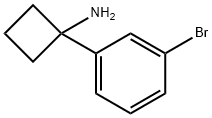 1-(3-BroMophenyl)cyclobutanaMine Struktur