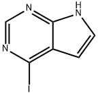 4-ヨード-7H-ピロロ[2,3-D]ピリミジン 化学構造式