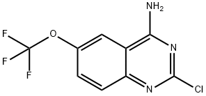 2-CHLORO-4-AMINO-6-(TRIFLUOROMETHOXY)QUINAZOLINE, 1107694-89-2, 结构式