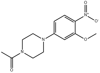 1-乙酰基-4-[3-(甲基氧基)-4-硝基苯基]哌嗪, 1116229-11-8, 结构式