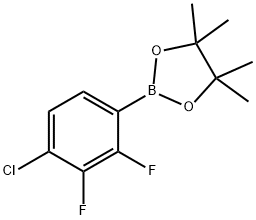 4-Chloro-2,3-difluorophenylboronic acid, pinacol ester Structure