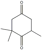 2,2,6-TriMethyl-cyclohexane-1,4-dione Structure