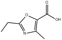 2-乙基-4-甲基-恶唑-5-甲酸, 113366-51-1, 结构式