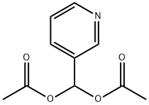 Methanediol, 1-(3-pyridinyl)-, 1,1-diacetate Structure