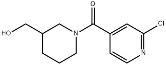 (2-Chloro-pyridin-4-yl)-(3-hydroxyMethyl-piperidin-1-yl)-Methanone Structure