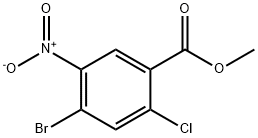 4-BroMo-2-chloro-5-nitro-benzoic acid Methyl ester Structure