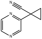 1-(pyrazin-2-yl)cyclopropanecarbonitrile Struktur