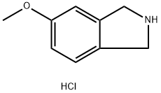 5-甲氧基异吲哚啉盐酸盐 结构式