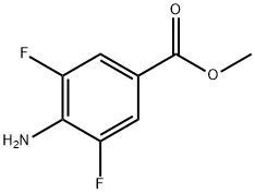 4-アミノ-3,5-ジフルオロ安息香酸メチル 化学構造式