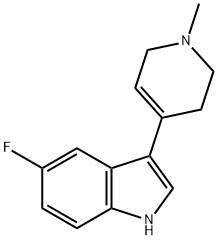 5-氟-3-(1-甲基-1,2,3,6-四氢-4-吡啶基)-1H-吲哚, 116480-54-7, 结构式
