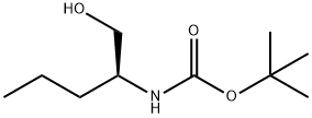 N-[(1S)-1-(羟基甲基)丁基]氨基甲酸叔丁酯, 116611-55-3, 结构式