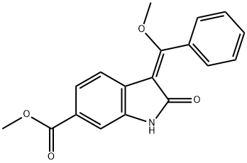 (3E)-2,3-Dihydro-3-(methoxyphenylmethylene)-2-oxo-1H-indole-6-carboxylic acid methyl ester