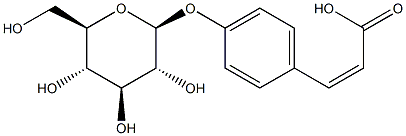 4-O-beta-Glucopyranosyl-cis-couMaric acid Structure