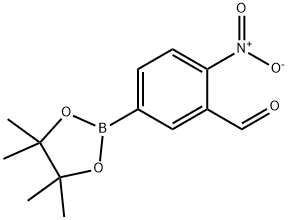 3-ForMyl-4-nitrophenyl boronicacid pinacol ester Structure