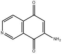 7-アミノイソキノリン-5,8-ジオン 化学構造式
